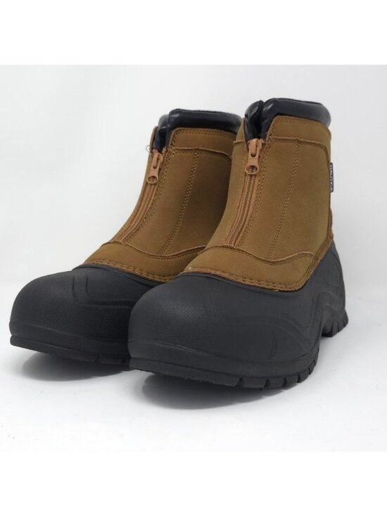 Nautica Tidewater Zip Winter Snow Boots Tan/Black Waterproof 3M Sz 8M main image 4